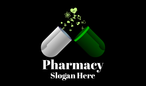 Herb Infused Capsule Pharmacy Logo