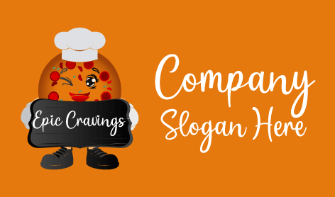 Cute Friendly Pizza Logo