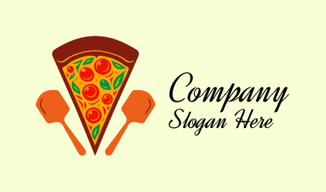 Flavorful Vegan Pizza Logo
