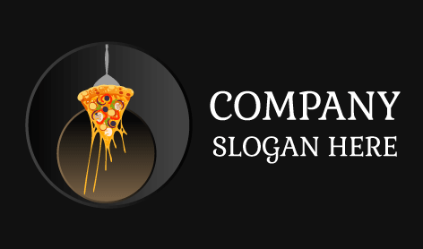 Melted Cheese Pizza Logo