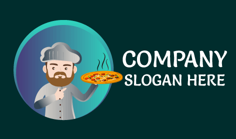 Pizza Expert Chef Logo