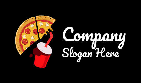 Pizza Food Refreshment Logo