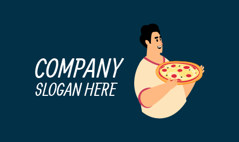Professional Pizza Delivery Logo