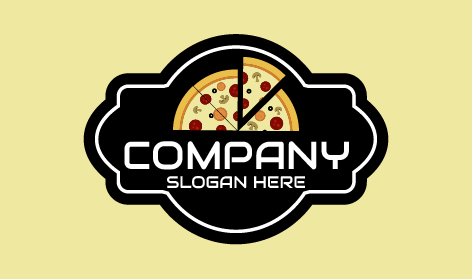 Spicy White Pizza Logo