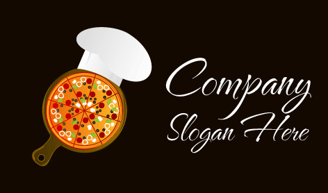 Tasty Pizza Plate Logo