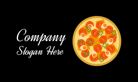 Tomato Topping Pizza Logo