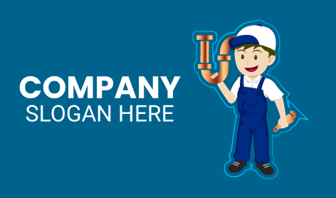 Copper Pipes Plumbing Logo