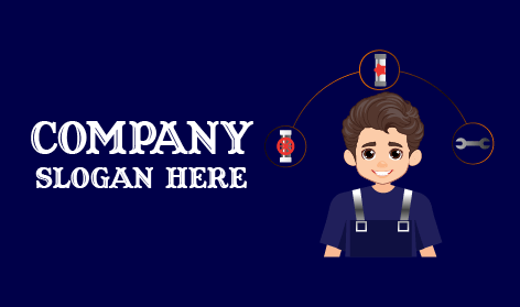 Dedicated Blue Plumber Logo