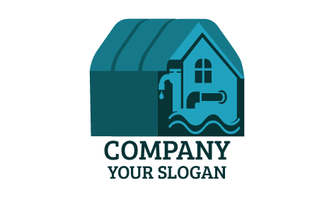 Drain Cleaning Plumbing Logo