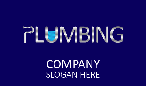 Modern Silver Plumber Logo