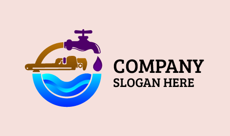 Purple Tap Plumber Logo