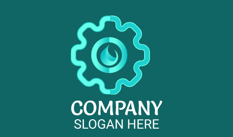 Turquoise Gear Plumbing Logo
