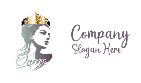 Subtle Silhouette Queen Logo