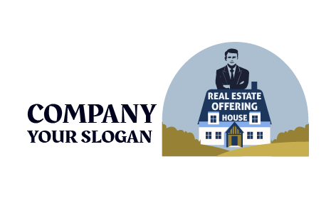 Commendable Real Estate Service Logo