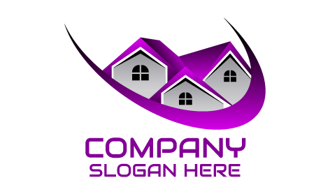 Purple Roof Real Estate Logo