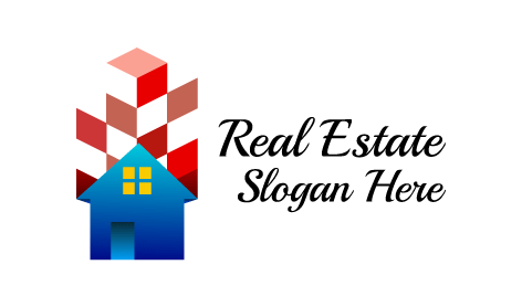 Red Blocks Real Estate Logo