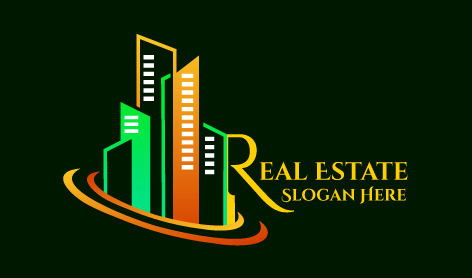 Skyrise Apartment Real Estate Logo
