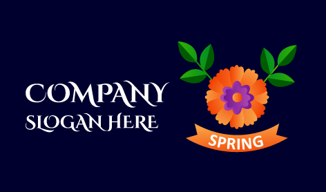 Cheerful Spring Petal Logo