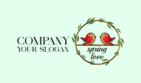 Gradient Sparrow Spring Logo