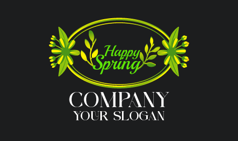 Green Oval Spring Logo