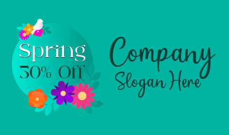 Sale Advertisement Spring Logo