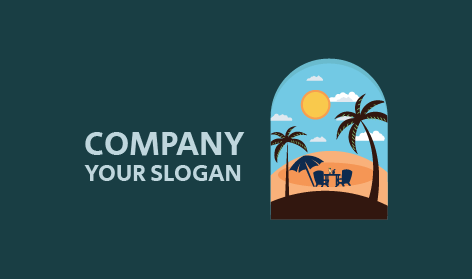 Beachside Summer Traveling Logo