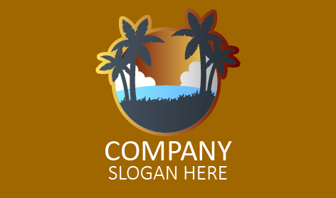 Exciting Summer Seashore Logo