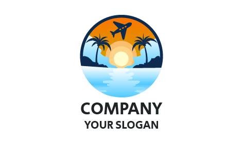 Lively Summer Vacation Logo