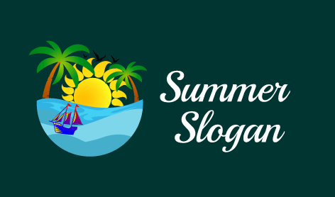 Palm Trees Summer Logo