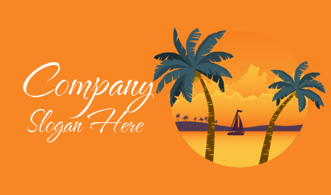 Paradise Summer Vacation Logo