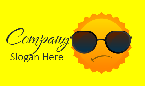 Black Sun Shades Glasses Logo