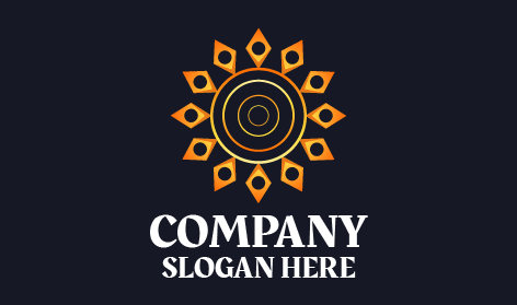 Sun Floral Decoration Logo