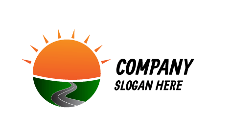 Sun Illuminating Path Logo