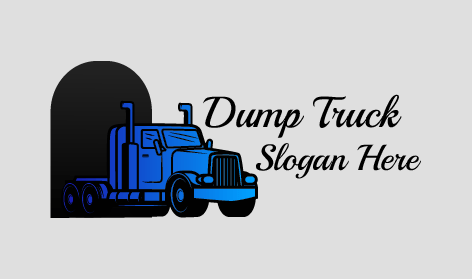 Beautiful Blue Truck Logo