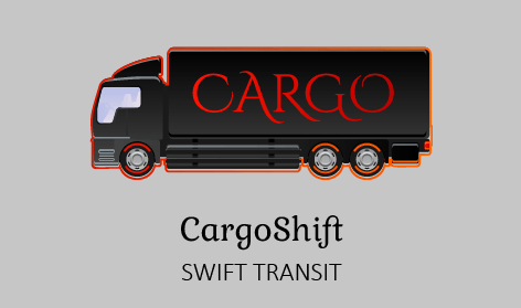 Black Cargo Truck Logo