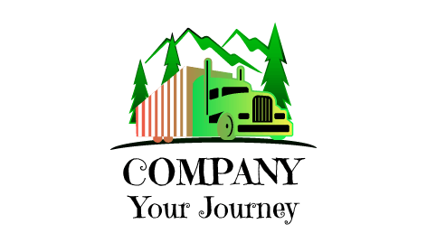 Captivating Landscape Truck Logo