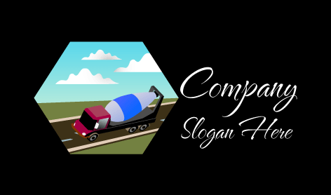 Concrete Mixer Truck Logo