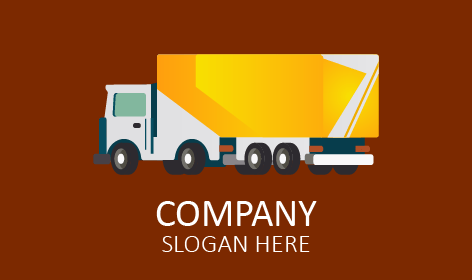 Eight Wheeler Truck Logo