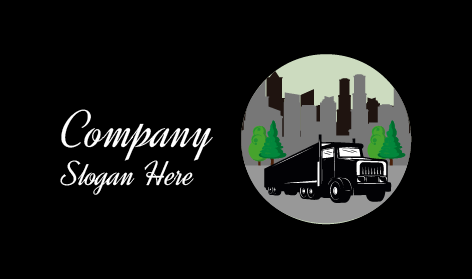 Goods Loading Truck Logo