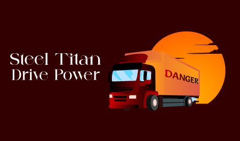 Loaded Diesel Truck Logo