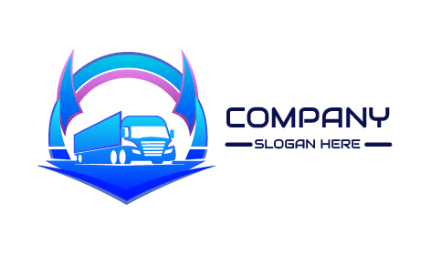 Motorway Driving Truck Logo