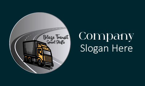 Small Logistic Truck Logo