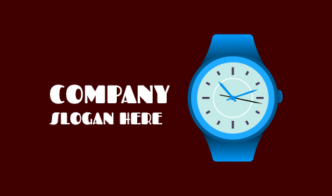 White Dial Wristwatch Logo