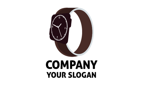 Elegantly Polished Watch Logo