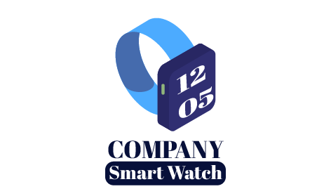 Iconic Digital Watch Band Logo