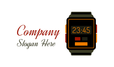 White Dial Wristwatch Logo