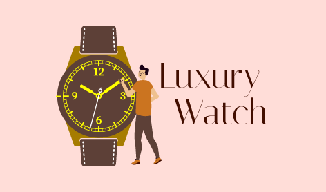 Professional Brown Watch Logo