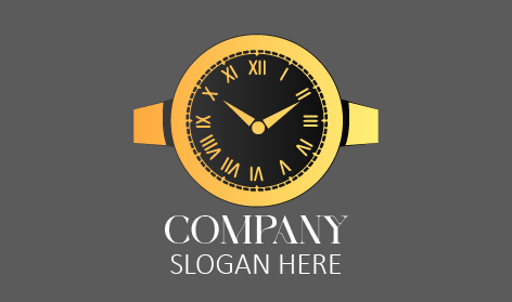 Sleek Dial Watch Logo