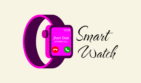 Vibrant Pink Smartwatch Logo