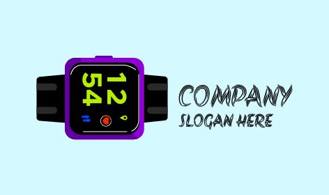 White Dial Wristwatch Logo